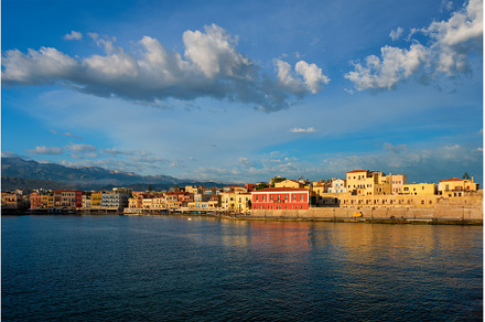 Picturesque old port of Chania, an Architecture Photo by f9photos