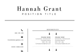 Clean Resume/CV Template Word