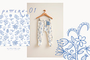 WONDERS IN BLUE. Line art, a Decorative Illustration by annartdreams (Thumbnail 3 of 9)