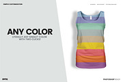 Women's Ghosted Singlet Template, an Apparel Mockup by PrePress Toolkit (Thumbnail 5 of 6)