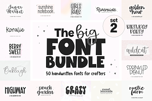 BIG Font Bundle PART 2