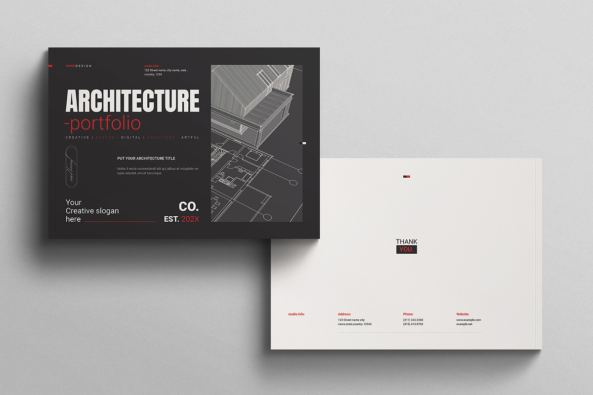 Architecture Portfolio Landscape, a Brochure Template by E-Type (Photo 12 of 12)