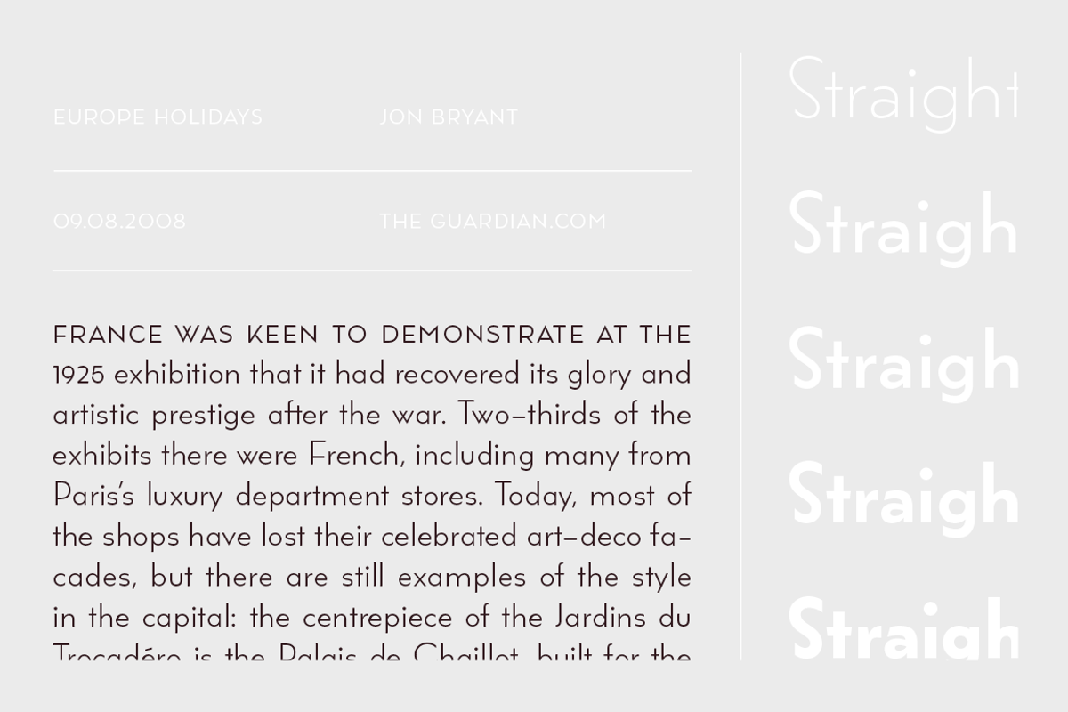 Wright - Family 50% off, a Sans Serif Font by Latinotype (Photo 6 of 15)
