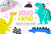 Dinoland - cute dinos collection, an Animal Illustration by Olia (Thumbnail 1 of 12)