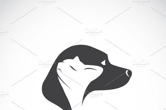 Vector Image Of Dog And Cat