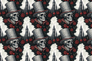 Seamless Pattern Set Gothic Classics, a Pattern Graphic by Designs by Helen Trupak (Thumbnail 4 of 8)