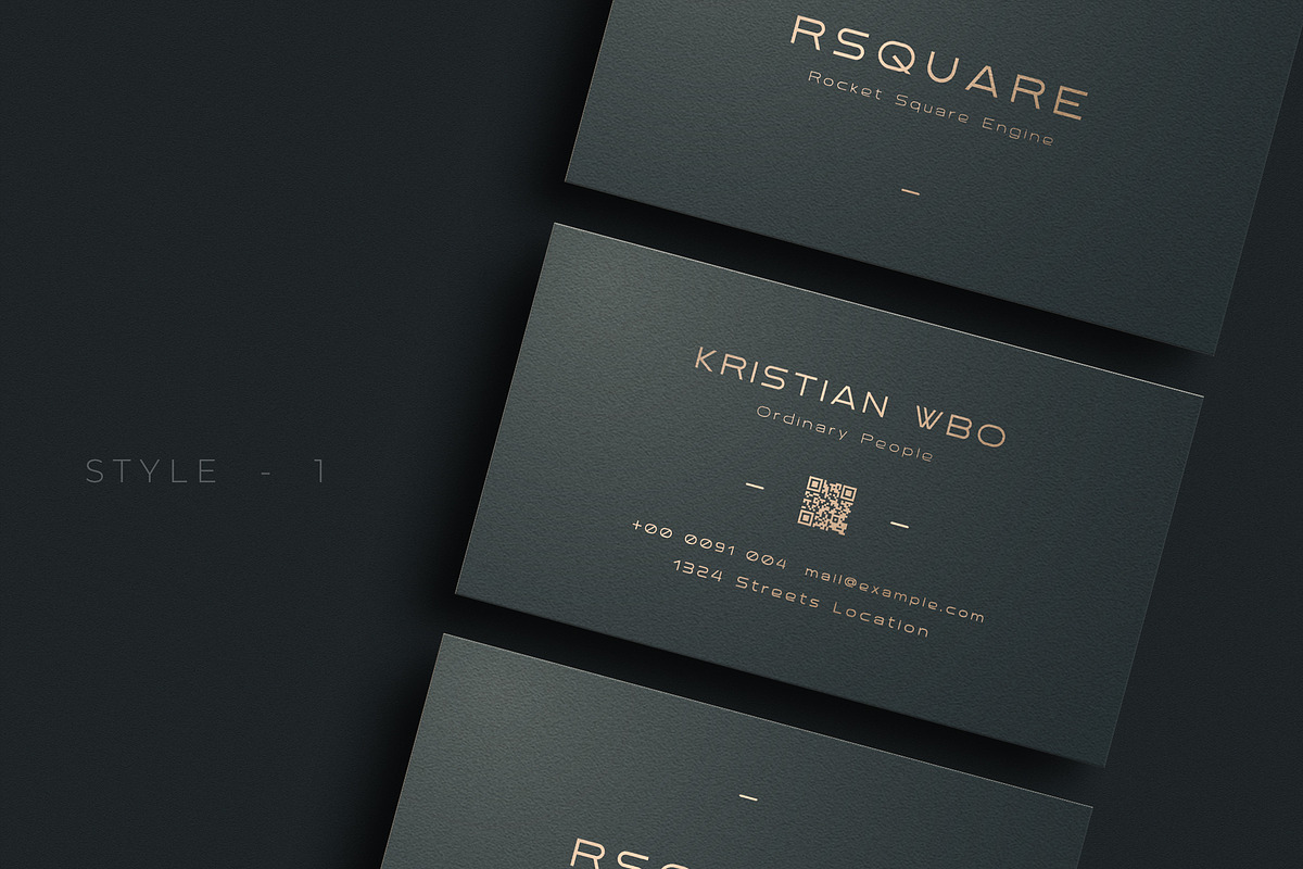 Stylist Business Cards Template, a Business Card Template by Ctrl space studio (Photo 2 of 6)