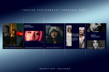 Carousel post design for Fashion