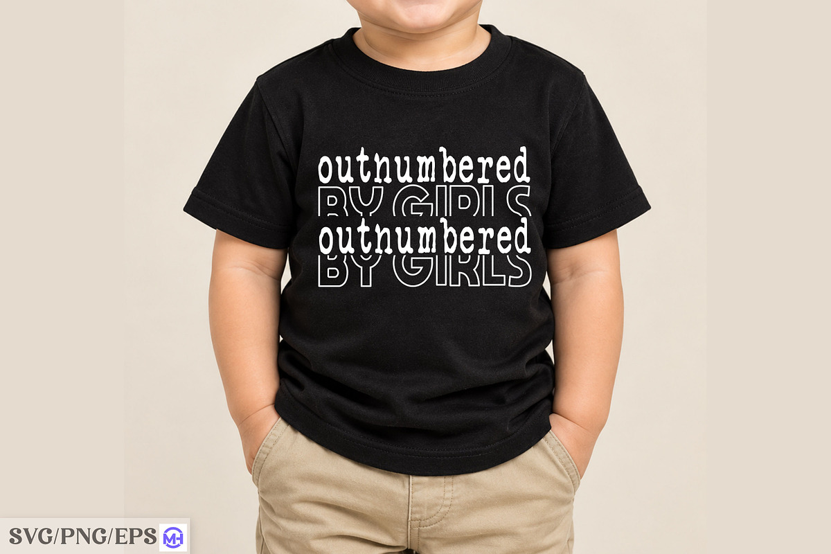 Outnumbered by Girls SVG PNG, an Object Graphic by mh_arif (Photo 3 of 4)