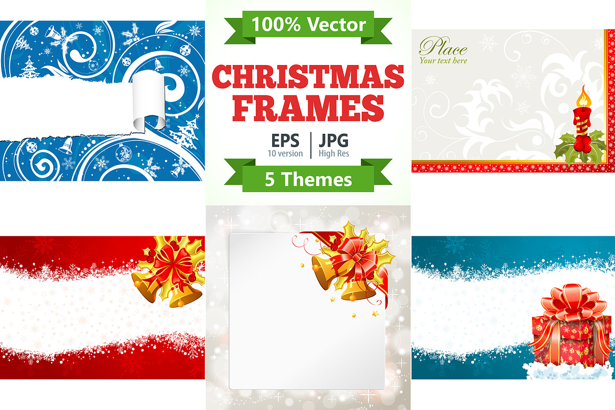 Christmas and New Year Frames, a Decorative Illustration by TAlex (Photo 1 of 6)