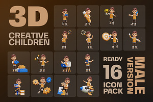 Creative Children Boy 3D Pack