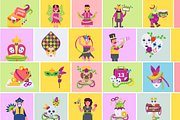Animated Mardi Gras Icons, a Duotone Icon by Prosymbols (Thumbnail 5 of 10)
