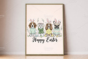 Dog Easter PNG, Happy Easter PNG, an Illustration by Canvas Craft (Thumbnail 6 of 6)