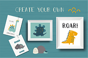 Dino Fun, an Animal Illustration by Poppymoondesign (Thumbnail 3 of 4)