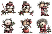 Whimsical Christmas Clipart Bundle, an Illustration by DreamArtGraphic (Thumbnail 4 of 4)