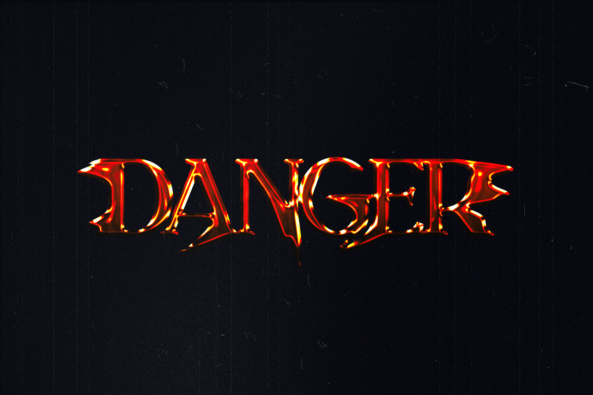 Inferno Melt Text Effect (PSD), a Layer Style Add-On by Posterfello (Photo 3 of 3)