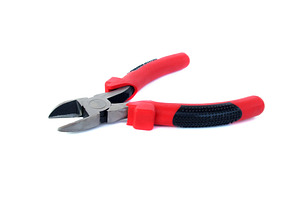Isolated wire pliers, a Photo by saiko3p