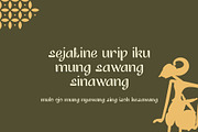 Besthari - Javanese Culture Font, a Font by Pikgura (Thumbnail 7 of 7)
