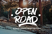 OPEN ROAD Brush Font, a Script Font by James Daly (Thumbnail 1 of 10)