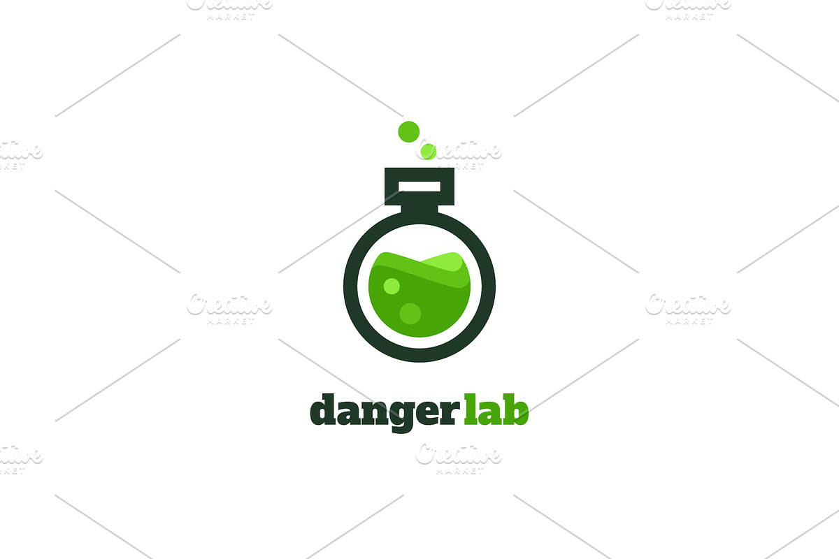 Vector flask logotype, a Branding & Logo Template by Magda (Photo 1 of 2)