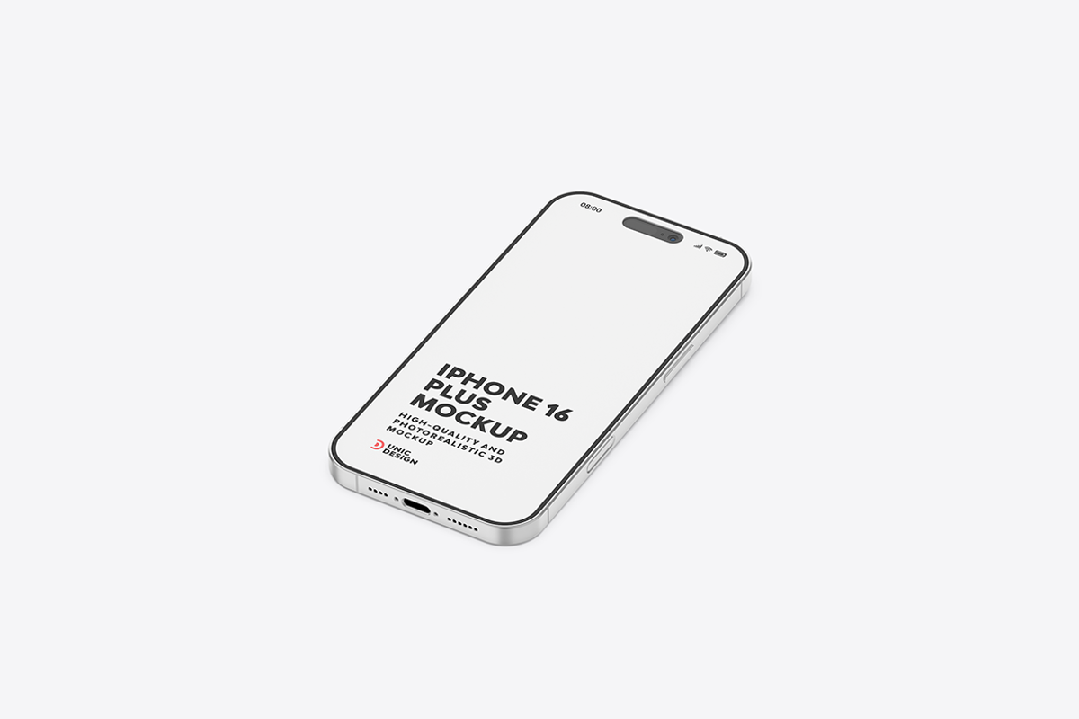iPhone 16 Plus Mockup, an iPhone Mockup by UnicDesign (Photo 11 of 21)