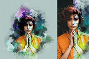 Watercolor Portrait Art, an Action Add-On by MRI STUDIO (Thumbnail 10 of 15)