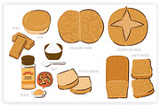 69 Bread Elements, an Object Graphic by monkik (Thumbnail 8 of 14)