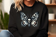 Watercolor Gothic Moth Clipart, an Illustration by DreamCafeArt (Thumbnail 6 of 7)