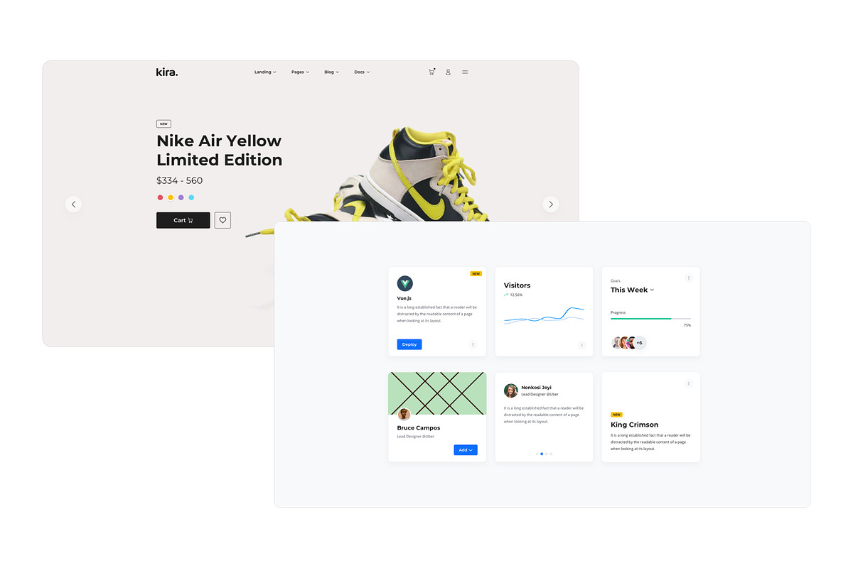 Kira - Mini Design System, an UI Kit Template by Fabrx Design (Photo 4 of 6)