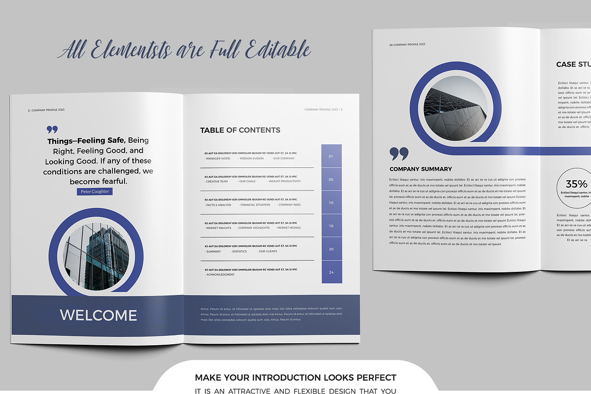 Canva Company Profile, Docx |PPT| ID, a Brochure Template by Template Zone (Photo 4 of 12)