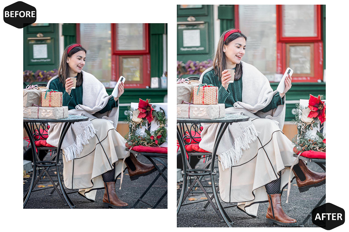 12 Fresh Christmas Photoshop Actions, an Action Add-On by Hue Palettte Studio (Photo 3 of 10)