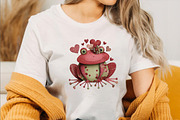 Quirky Valentine Day Frog Clipart Bu, an Illustration by SVGArt (Thumbnail 6 of 8)