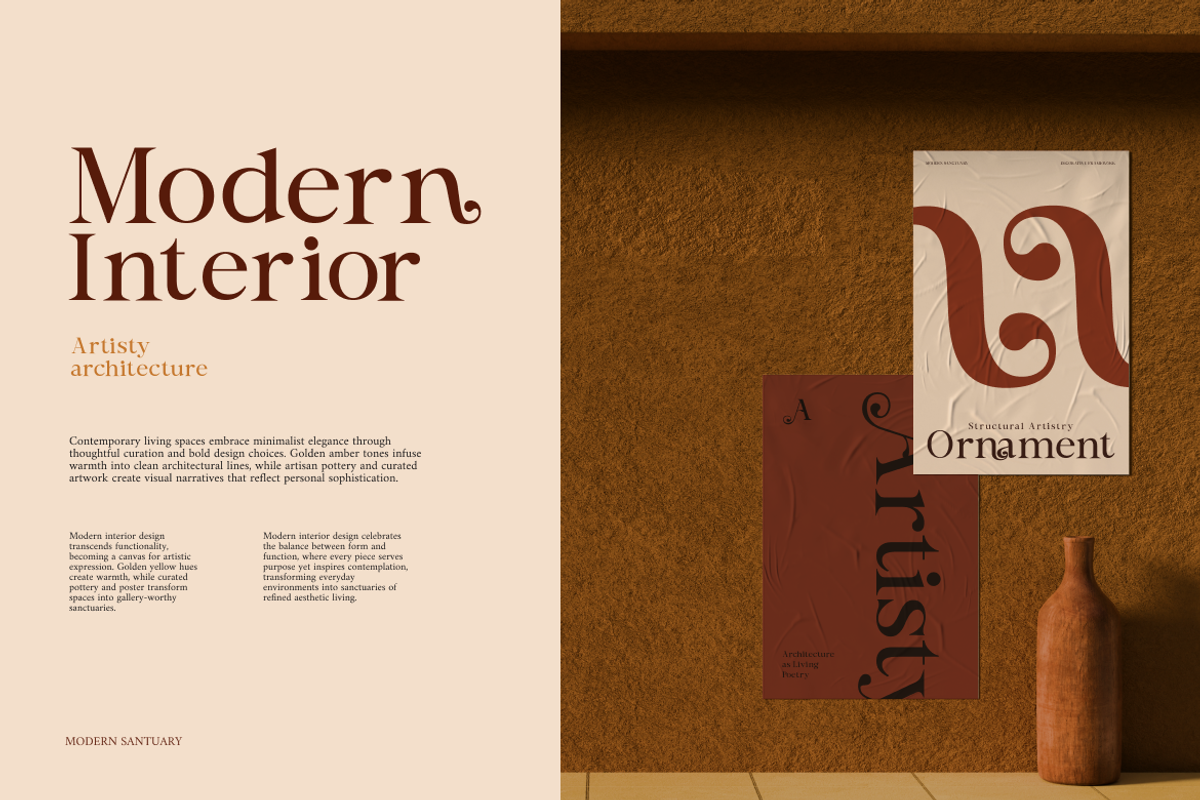Bornatte Modern Ornament Serif Font, a Serif Font by Rasio Studio (Photo 7 of 10)