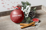 Christmas Ball Mock-up, a Product Mockup by zippypixelstudio (Thumbnail 7 of 7)