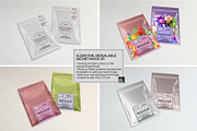 Clear Foil Sachet Packaging Mockup, a Cups & Container Mockup by INCDesign (Thumbnail 4 of 14)