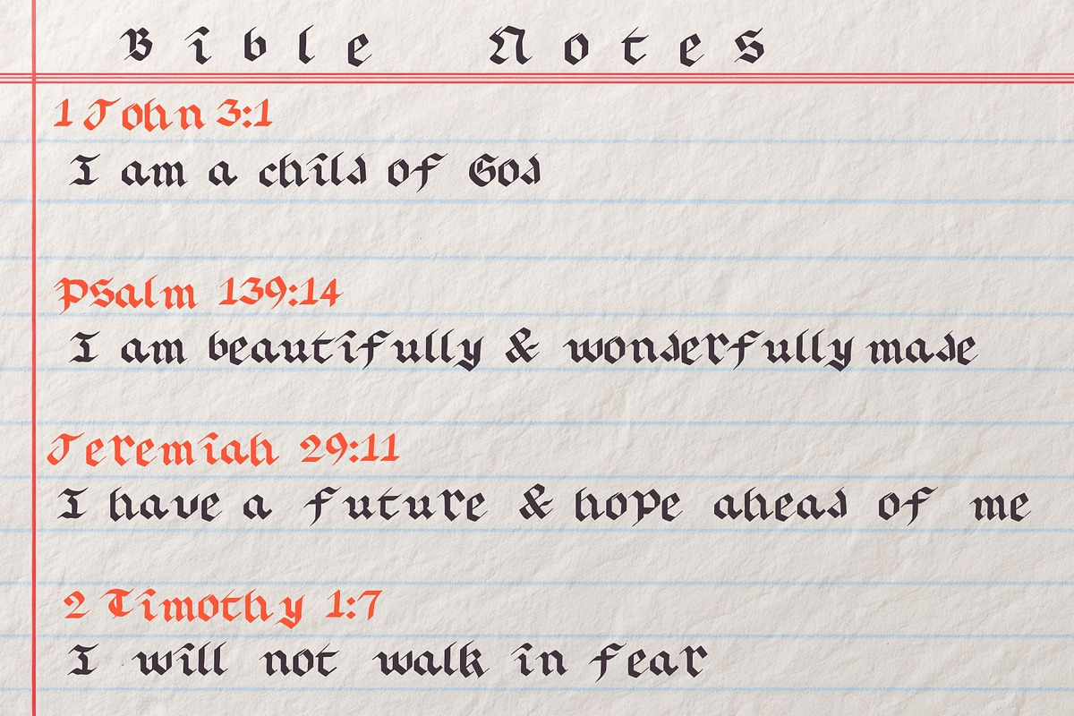 Happily Ever After Medieval Font, a Handwritten Font by Eryn Rose Design (Photo 6 of 18)