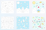 Baby space patterns, a Pattern Graphic by My Sweet Dreams (Thumbnail 2 of 5)