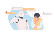 Robots vs people, AI technology set, a Technology Illustration by Good Studio (Thumbnail 2 of 7)