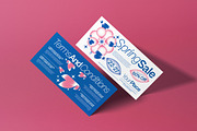 White Blue Spring Sale Voucher, a Card Template by graphicook (Thumbnail 3 of 3)