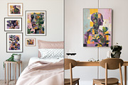 Cubist Floral Portrait Illustration, a Decorative Illustration by Housui Patterns (Thumbnail 9 of 17)