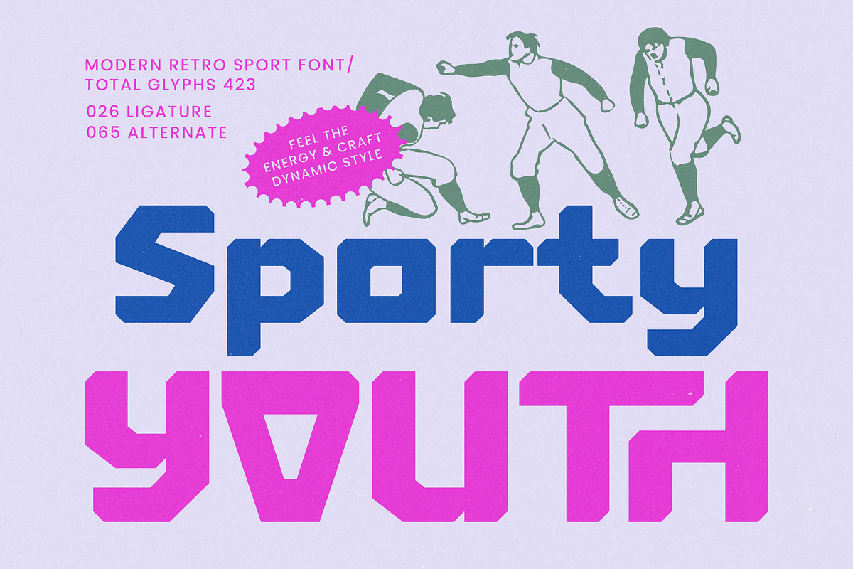 Sporty Youth Modern Retro Font, a Sans Serif Font by timelesstype.co (Photo 1 of 20)