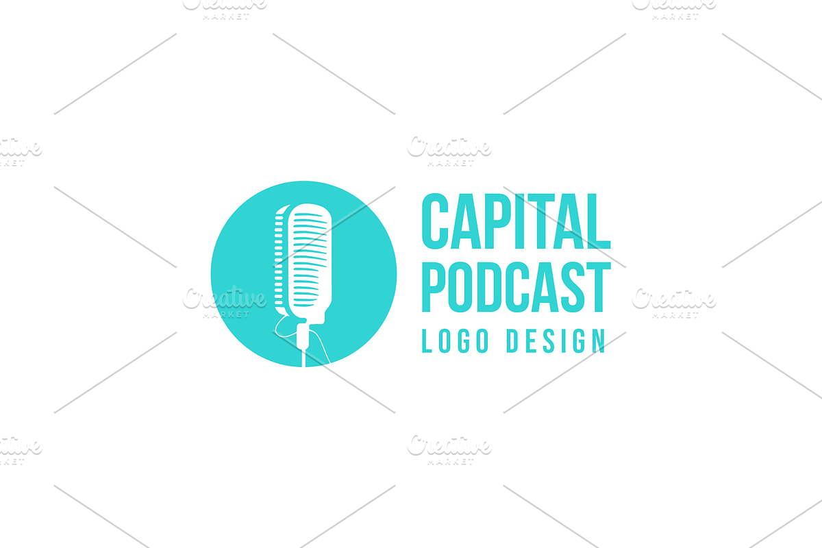 Podcast & Recording Logo Template, a Branding & Logo Template by MerdeneDesignStudio (Photo 7 of 7)