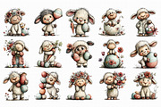 Easter Lamb PNG Clipart, an Illustration by Libby Wishes (Thumbnail 4 of 4)