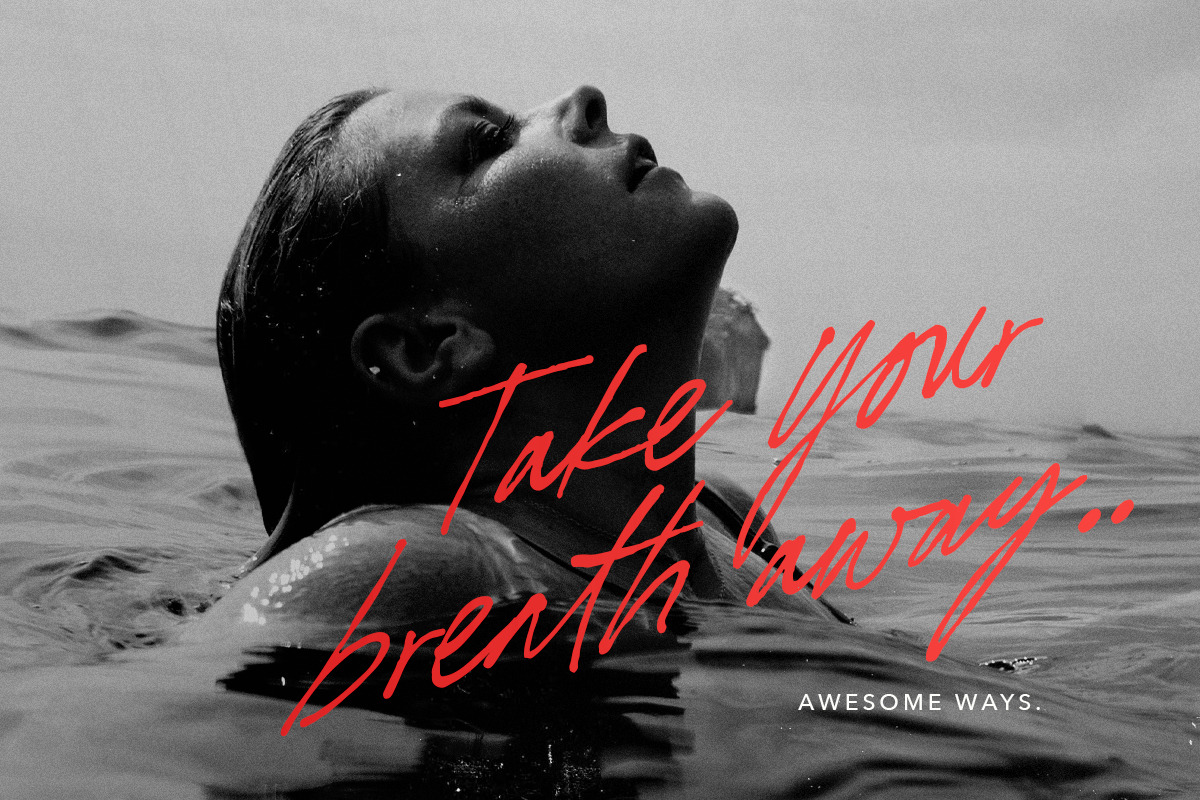 Awesome Ways - Ligature Script, a Script Font by Sarid Ezra (Photo 2 of 10)