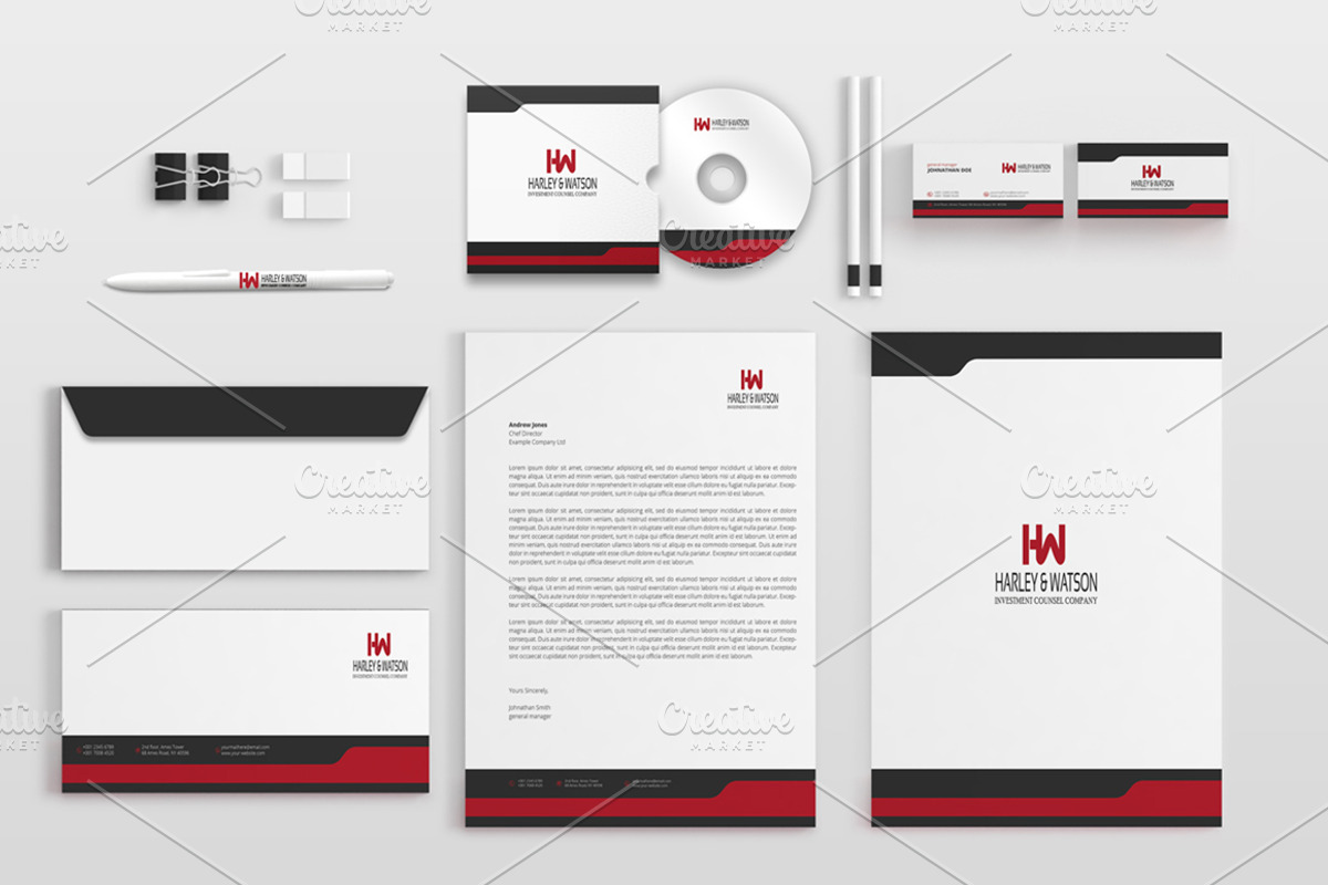 Corporate Stationery Pack, a Stationery Template by BettyDesign (Photo 2 of 10)