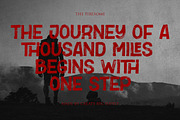 The Tiresome Bold Sans Serif Brush, a Blackletter Font by CreateBigSupply (Thumbnail 6 of 7)