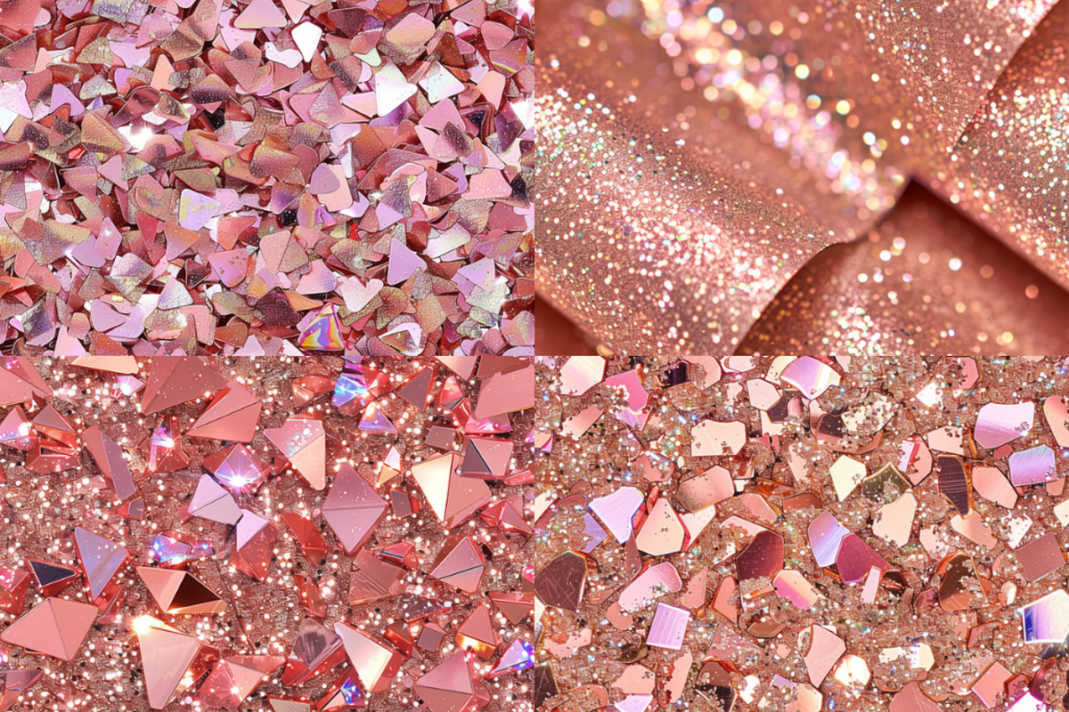 Rose Gold Holographic Glitter, a Pattern Graphic by PrintablesByFranklyn (Photo 6 of 6)