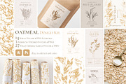 OAT Labels. Vector & PSD Design Kit, a Templates & Theme by Lumitar (Thumbnail 1 of 9)