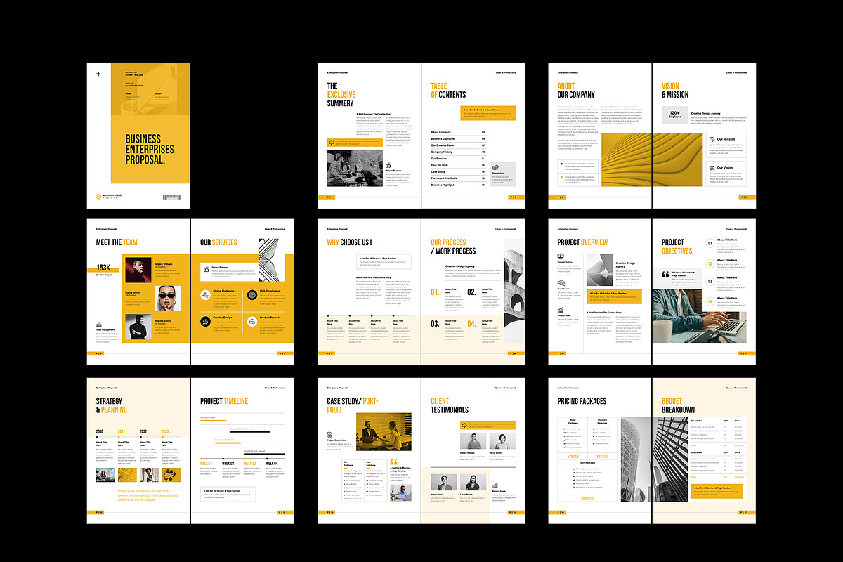 Business Enterprises Proposal, a Brochure Template by NorthPeak (Photo 10 of 11)