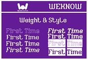 First Time font, a Font by weknow (Thumbnail 7 of 8)